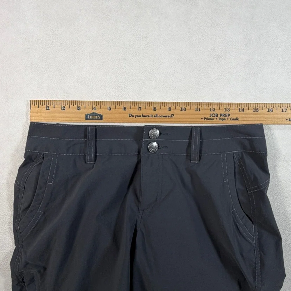 Marmot Womens Size 4 Charcoal Gray Hiking‎ Shorts Double Button Outdoor Trail